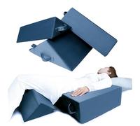 Juego de 3 almohadas de cuña para cama - Almohadas de cama y posicionadores para dormir de lado, almohadas de cuña de espuma para aliviar el dolor de espalda, postoperatoria, úlceras por cama,