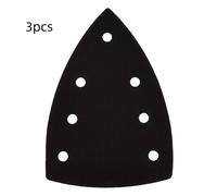 Juego de 3 almohadillas de interfaz para lijadora de ratón con , de lijado triangular con 7 agujeros, de respaldo para papel de de lijadora de ratón