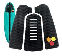Juego de 3 almohadillas de tracción de surf - No deslizantes - Juego de almohadillas adhesivas | Tabla de agarre recortable para tabla de surf y paddleboard, control mejorado, accesorios para deportes