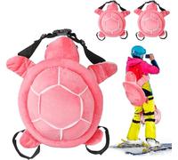 Juego de 3 almohadillas protectoras de tortuga para snowboard y esquí, bonitos protectores de cadera 3D para patinaje, tortuga, cojín acolchado para rodillas para niños y adultos, protección de