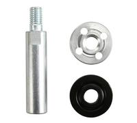 Juego de 3 amoladoras de ángulo de rosca de aleación de acero de 10 mm, 4 agujeros, tuerca de brida para 100 adaptadores de varilla de extensión