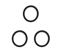 Juego de 3 anillos de silicona para tija de sillín de bicicleta de 30-34 mm, color negro