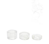 Juego de 3 anillos para el pene, anillo para el escroto, 10/20/30 mm de grosor, anillos elásticos de silicona para el pene, funda para el pene, puños para el pene, juguete sexual (negro)(Weiß)