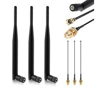 Juego de 3 Antenas Lora 5dBi con Cable IPEX a SMA, Antena de Alta Ganancia 868MHz para Meshtastic, Compatible con Placas de Desarrollo ESP32 OLED Lora V3, HTCC-AB02S, LoRa32u4 II