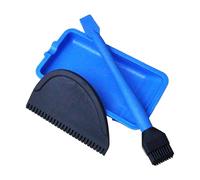 Juego de 3 aplicadores de pegamento para madera, pincel de pegamento, silicona con bandeja y peine adhesivo, aplicación rápida y uniforme, herramienta de pincel adhesivo para manualidades, carpintería