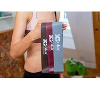 Juego de 3 Bandas elásticas/de Resistencia de látex Natural con 3 Niveles de Resistencia Diferentes - Ejercicios de Fitness y musculación