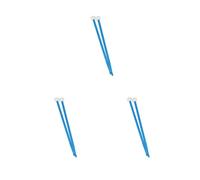 Juego de 3 baquetas de timbal, 1 par, multifuncionales, clásicas, prácticas, profesionales, para estudiantes, adultos, color azul
