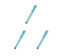 Juego de 3 bolígrafos capacitivos, resistentes a los arañazos, resistentes al desgaste, ligeros, de alta flexibilidad, lápiz capacitivo para computadora o tablet, color azul cielo