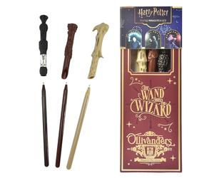 Juego de 3 bolígrafos de varita de Harry Potter, suministros de papelería para escribir, regalos y mercancía