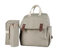 Juego de 3 bolsas de almacenamiento de pañales para bebé con funda separada para biberones y cambiador de pañales grande para padres ocupados, cambiador portátil