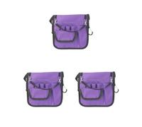 Juego de 3 bolsas de enfermera, bolsa de cintura con bolsillo, bolsa de recogida rápida, bolsa organizadora de cintura, bolsa morada