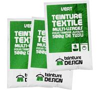 Juego de 3 bolsas de tinte textil para ropa y telas naturales, color verde