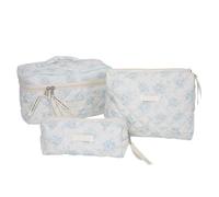 Juego de 3 bolsas de viaje portátiles con amplio espacio, organiza perfectamente tu maquillaje y artículos de tocador para viajeros y estudiantes, práctica bolsa de almacenamiento