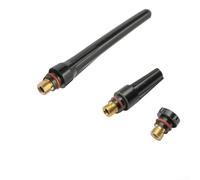 Juego de 3 boquillas de lente de gas TIG para antorcha WP-17 18 26 SR - Soportes de boquilla largos medianos cortos para accesorios de soldadura