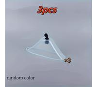 Juego de 3 boquillas de rociador transparentes con forma de - Pulverizadores ajustables de plástico duradero, para mangueras de jardín, riego de césped y macizos de flores (color aleatorio)