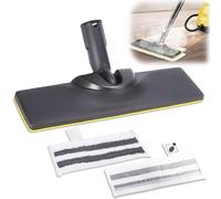 Juego de 3 boquillas de suelo para Kärcher SC2 SC3 SC4 SC5, boquilla de repuesto para limpiador de vapor Karcher, incluye 1 boquilla de suelo, 2 paños de microfibra