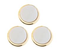 Juego de 3 botones de dedo para trompeta, tornillos de tapa de trompeta, piezas de instrumento, estilo 6, carcasa blanca