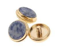 Juego de 3 botones for dedos de trompeta, tornillos for tapa de trompeta, piezas de instrumentos musicales(Style 7)