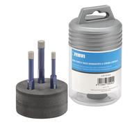 Juego de 3 brocas de diamante para gres 6-8-10 mm Fervi P033/03S