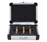 Juego de 3 Brocas para Corte de Soldadura, Acero Rápido, Resistente al Desgaste, Tamaños 6,5mm, 8mm y 10mm - Alta Durabilidad, Recubrimiento de Titanio, Uso Profesional y Preciso