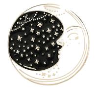 Juego de 3 broches de bruja punk con esmalte negro, Klein, Metal no precioso