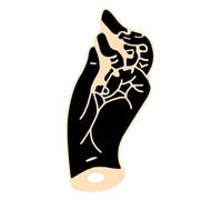 Juego de 3 broches de bruja punk con esmalte negro, Klein, Metal no precioso