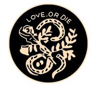 Juego de 3 broches de bruja punk con esmalte negro, Klein, Metal no precioso