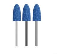 Juego de 3 cabezales de molienda para eliminación de óxido de metal y pulido con material abrasivo de corindón de cromo diseñado para su uso con herramientas de taladro eléctrico (8 mm)