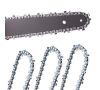 Juego de 3 cadenas de sierra de 8 pulgadas - 1/4" 1,2 mm 45 eslabones | Cadena universal compatible con minisierras de 8 pulgadas para horticultura, cuidado de árboles y agricultura
