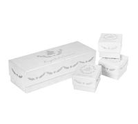 Juego de 3 cajas de recuerdo para baby shower, para dientes/rizos/cosas preciosas 9783