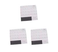 Juego de 3 calcomanías para teclado de notas musicales para teclas 49/54/61/88 multicolor