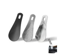 Juego de 3 Calzadores de Metal Pequeños para Viajes Camping y Hogar - Ayuda Práctica para Zapatos Hombres Mujeres y Mayores