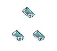 Juego de 3 cámaras digitales 1080P de doble pantalla de 24 MP, foto 16X, antivibración, 2.7 pulgadas, grande, alta definición, con bolsa de transporte bajo el agua, Reino Unido/azul