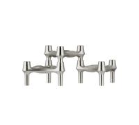 Juego de 3 Candelabros BMF en Cromo Pulido