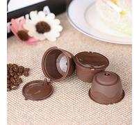 Juego de 3 cápsulas de café reutilizables con cuchara y cepillo, filtro de grado alimenticio, PP 304SS, compatible con Me Piccolo Genio Esperta Circolo, ahorro de dinero seguro