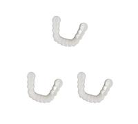 Juego de 3 carillas de dientes de resina cómodas para dentaduras postizas extraíbles y reutilizables