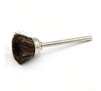 Juego de 3 cepillos de alambre para herramientas rotativas - Cepillos de limpieza y pulido de vástago de 3 mm para metal, madera, piedra, cerámica, fibra de vidrio y plástico -