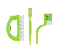 Juego de 3 cepillos para lechada con cerdas de polipropileno y mangos de plástico ABS para mantenimiento de juntas y costuras de azulejos, herramientas de fregado de cerdas