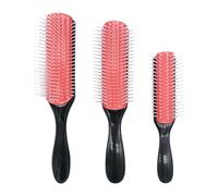 Juego de 3 cepillos rizos ligeros y elásticos: cepillo profesional conductor de calor, antiestático y masaje