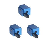 Juego de 3 cinceles de esquina de precisión para enmarcar carpintería mortada bisagra de puerta empotrada, 30 x 78 mm, color azul