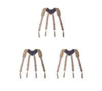 Juego de 3 cinturones de herramientas ajustables - Compañero fiable en cada proyecto, cinturón de herramientas ajustable acolchado de nailon tipo X, tirantes tácticos, color caqui