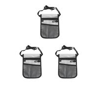 Juego de 3 cinturones organizadores de enfermería con bolsillo extra para la cintura, bolsa de cuidado, color gris