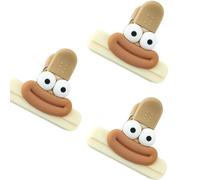 Juego de 3 clips de silicona suave para organizar aperitivos, prácticos selladores de bolsas de papas, accesorios de almacenamiento de alimentos, clips de conservación de alimentos