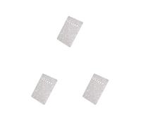 Juego de 3 cubiertas de cavidad de trémolo de 6 agujeros, resistente al desgaste, placa trasera para golpeador, placa de arañazos, accesorios de pieza de guitarra eléctrica, color blanco perla