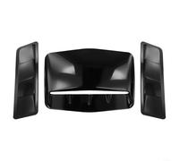 Juego de 3 cubiertas decorativas para ventilación de coche con capucha y rejillas laterales para mejorar el exterior del automóvil, 3 piezas