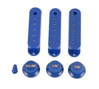 Juego de 3 Cubiertas para Pastillas Single Coil, Cubierta SSS para Guitarra Eléctrica, Plástico ABS, Con Perillas de Tono y Volumen y Punta de Selector - Durabilidad Alta, Fácil