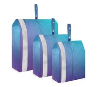 Juego de 3 cubos de embalaje de viaje para maletas, plegables, para almacenamiento de ropa, ahorro de espacio en el equipaje, personal de gestión de equipajes, paquete de 3 unidades