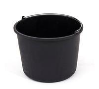 Juego de 3 cubos de plástico negro recipient de melanger 20 L