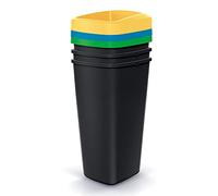 Juego de 3 cubos de reciclaje de 25L cada uno KEDEN.