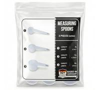 Juego de 3 cucharas medidoras | 30 g de proteína, 10 g de preentrenamiento, 5 gramos de creatina | juego de entrenamiento de suplementos | cucharas de plástico para nutrición